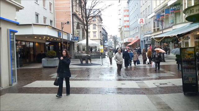 Прогулка по центру города Вупперталь. Wuppertal NRW.