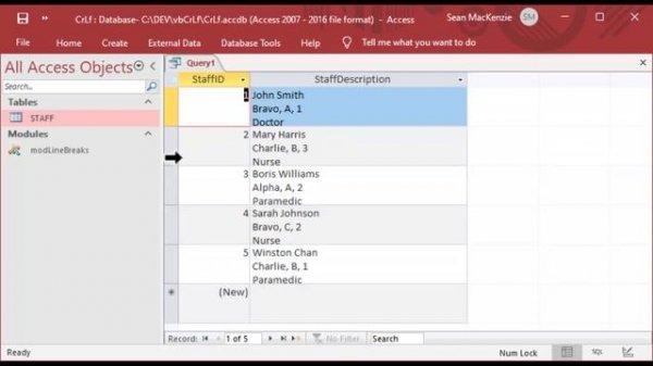 How to Handle Line Breaks in Microsoft Access