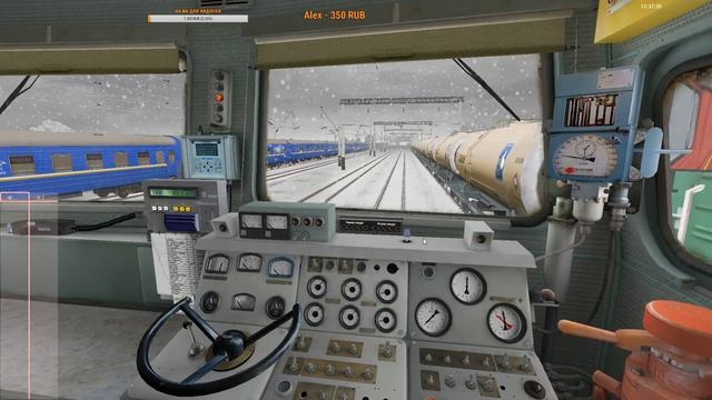 | RTS RTrainSim | МАРШРУТ СТЕПАНКИ | СЦЕНАРИЙ "1" | 2ТЭ10М 0775, ЗИМА смотреть онлайн