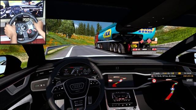 Audi Rs6 Avant 2024 Stunning 4k Graphics | Euro Truck Simulator 2 | Logitech G29 Setup смотреть онлайн