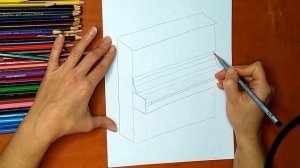 Как нарисовать пианино. Онлайн-школа рисования "Малевашки"