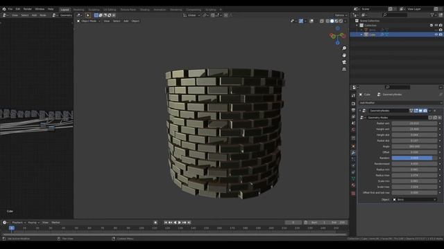 Blender geometry nodes radial array смотреть онлайн