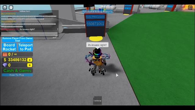 Roblox 3-2-1 blast off simulator *INSANE FUEL* смотреть онлайн