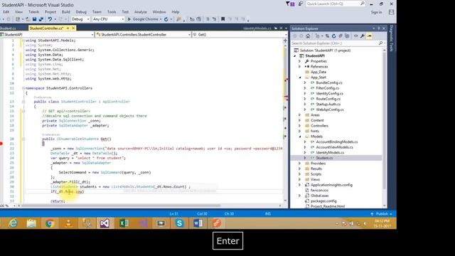 asp.net web api with sql database смотреть онлайн