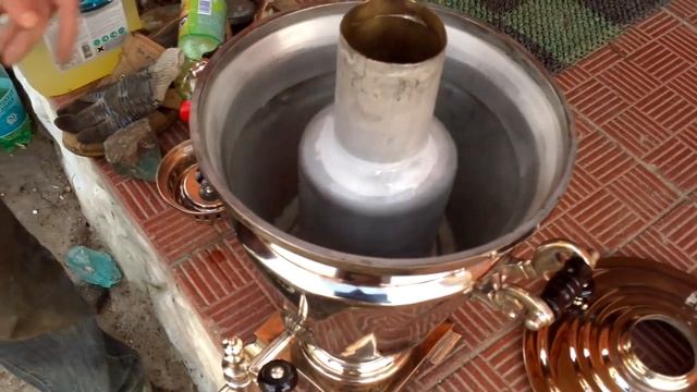 Как отреставрировать самовар своими руками? Самовар рюмка Баташева после ремонта. смотреть онлайн
