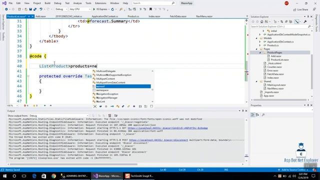 Fetch data from database in blazor app | Blazor CRUD Part-9 смотреть онлайн