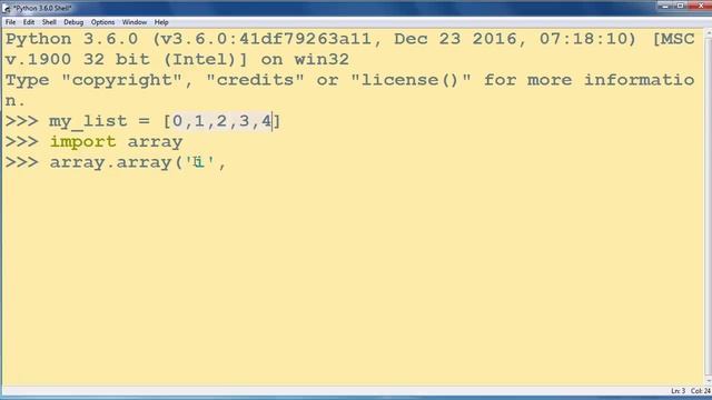 How to Convert a List of Integers to an Array in Python programming language смотреть онлайн