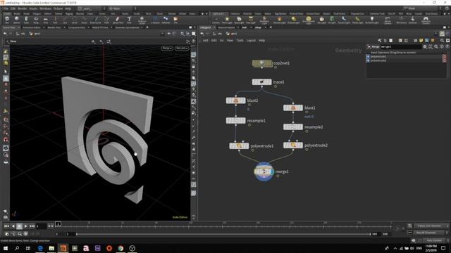 Как сделать 3D логотип в Houdini /// Making 3D Logo in Houdini смотреть онлайн