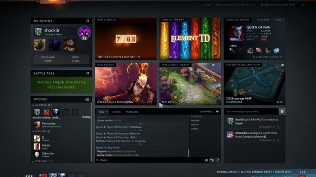 Dota2 Core i5 6600 and Gigabyte GeForce GTX 1060 G1 6GB смотреть онлайн
