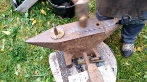 Кузня. Меха кузнечные. Кованый штопор из стали  пластилин ст3.  по рецепту #Кузница_Вёлунда