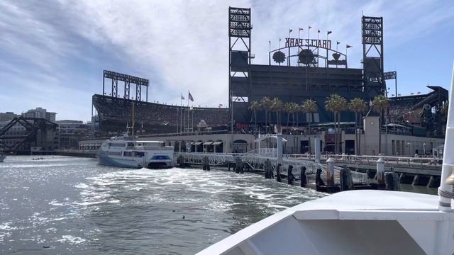 Arrival at Oracle Park by ferry Buster Posey Day 5/7/2022 смотреть онлайн