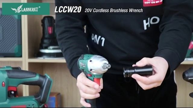 LANNERET Brushless Impact Wrench 20V Series смотреть онлайн
