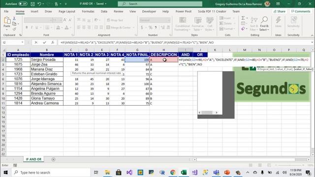 Como usar la función IF AND OR en Excel - Tutorial смотреть онлайн