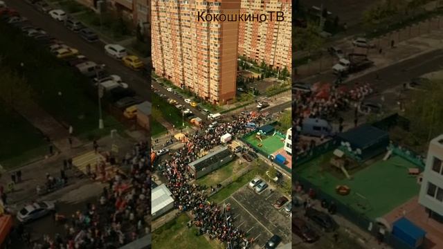 Бессмертный полк в п. Октябрьский Люберецкого района смотреть онлайн