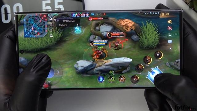 Samsung Galaxy S23 Ultra Mobile Legends Gaming test | Snapdragon 8 Gen 2, 120Hz Display смотреть онлайн