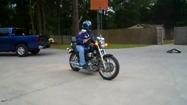 My first run on my Yamaha Virago 1100 Special. смотреть онлайн