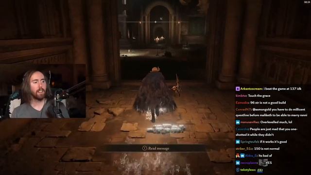 Asmongold realizes he's been wasting level up points in Elden Ring смотреть онлайн