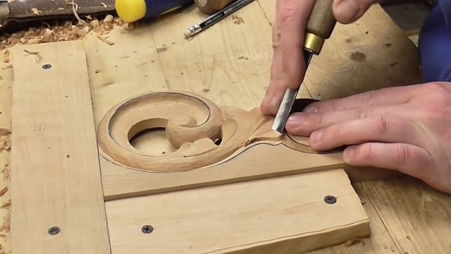 Резная подставка под вазон, резьба по дереву смотреть онлайн