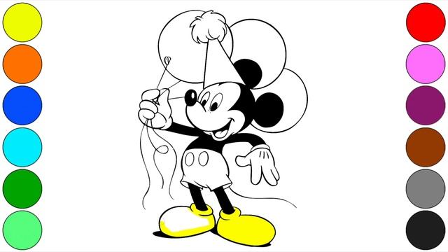How to Draw Mickey Mouse | Рисуем Микки Мауса | Disney смотреть онлайн