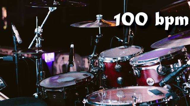 100 Bpm Drum Track Batería - Straight Beat Eighth Notes смотреть онлайн