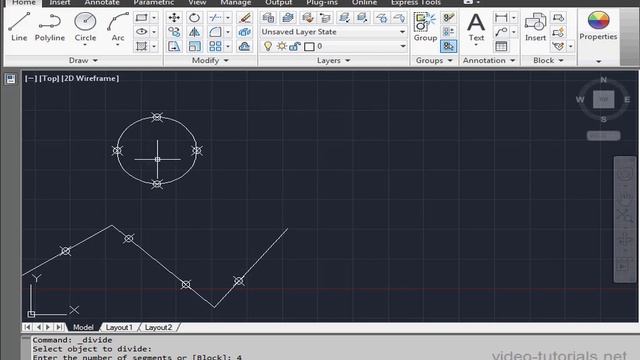AutoCad ToolBar 25 ( Divide ) смотреть онлайн