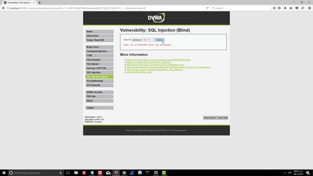 Curso SQLi: Determinando Base de Datos con Boolean Blind Sql Injection Manual [2] - Clase 14 смотреть онлайн