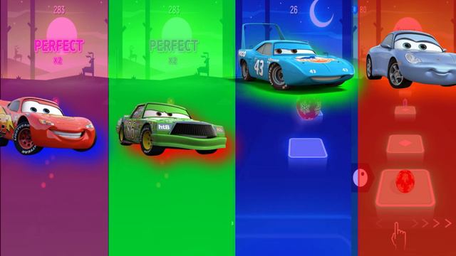 Lightning McQueen - Chick Hicks - The King - Sally Carrera | Tiles Hop #tileshop #cars