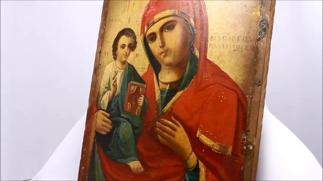 Икона старинная Богородица Праворучица. DR0298 смотреть онлайн