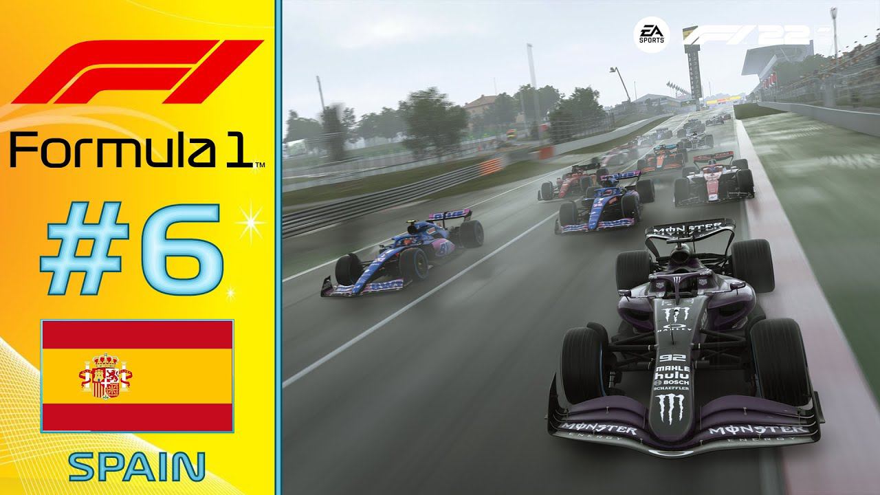 F1 22: ЭТАП 06. ИСПАНИЯ. 100% ДИСТАНЦИИ. ДОЖДЬ! смотреть онлайн