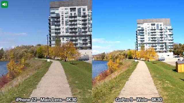 iPhone 12 VS GoPro Hero 9 Black Camera Comparison! смотреть онлайн
