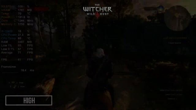 The Witcher 3 - RX 570 | I5-12400 | 1080p - All Settings Tested смотреть онлайн
