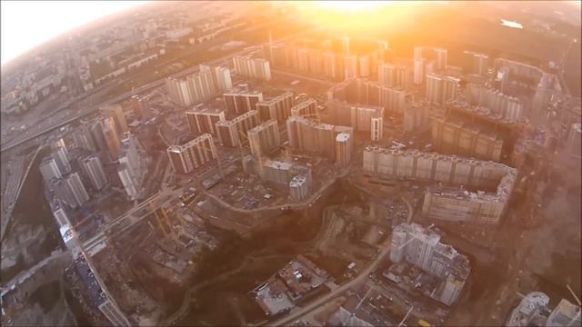 Выше птиц: жилые комплексы в Девяткино с высоты 350 метров. Октябрь 2015. смотреть онлайн