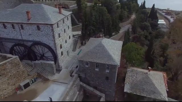 Мельница прп. Силуана Афонского в Свято Пантелеимоновом монастыре на Святой Горе Афон смотреть онлайн