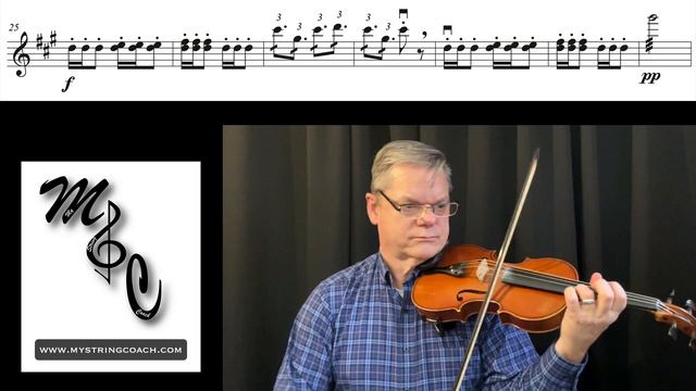 Bizet Les Toréadors for Violin 1 measures 25-31 смотреть онлайн