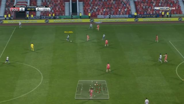 PES 2013 Southampton vs West Brommich Albion смотреть онлайн