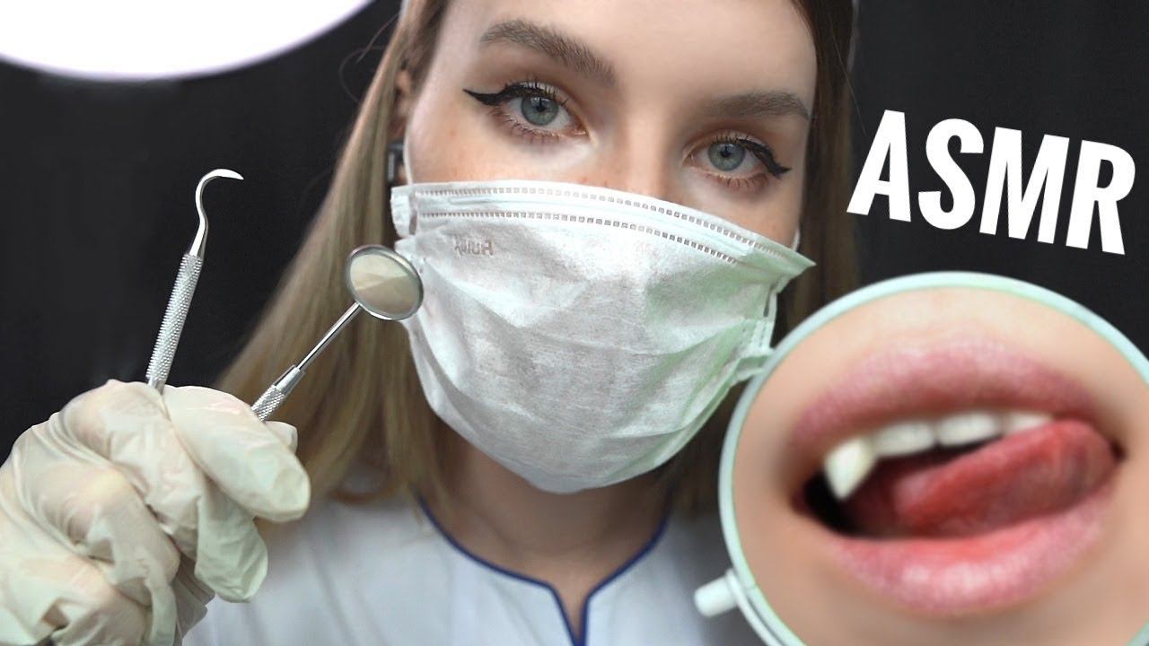 АСМР НАРАЩИВАНИЕ КЛЫКОВ ⚕️ Осмотр Стоматолога | ASMR Dentist смотреть онлайн