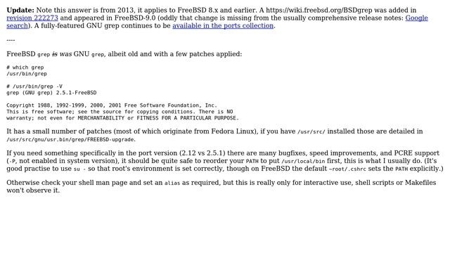 Unix & Linux: How to make GNU grep the default in FreeBSD? (4 Solutions!!) смотреть онлайн