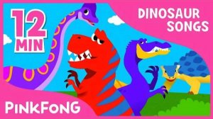 Spinosaurus vs Tyrannosaurus and more | Dinosaur Songs | + Compilation | Pinkfong Songs for Children