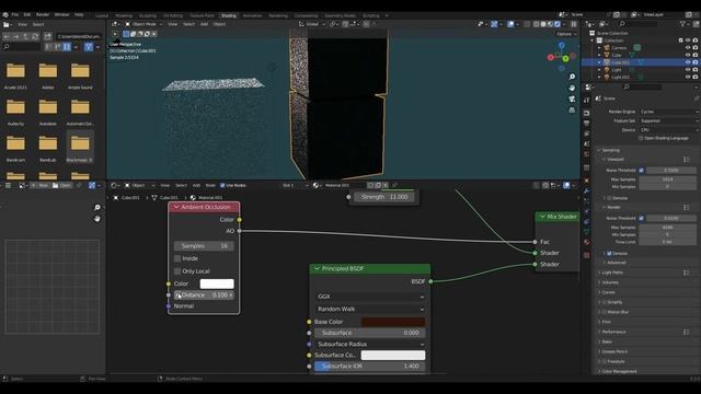Ambient Occlusion Node | Nodevember | Blender 3 Tutorial deutsch смотреть онлайн