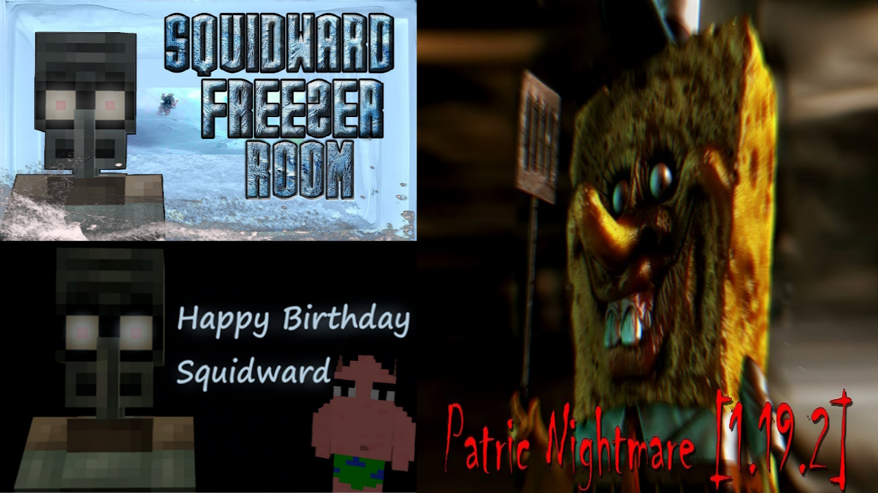 ВСЕ МОИ ВИДЕО С ПРОХОЖДЕНИЕМ КАРТ ПРО ЗЛОГО СКВИДВАРДА ИЗ ГУБКИ БОБА В МАЙНКРАФТ ЧАСТЬ 2 смотреть онлайн