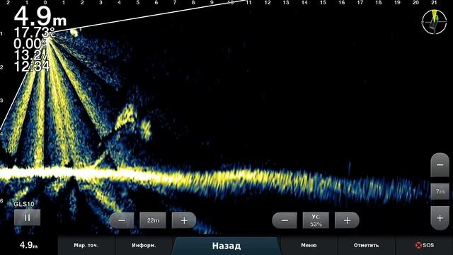 Кувшинка,Тюлька,Рыба Garmin 8412  GT34  LiveScope