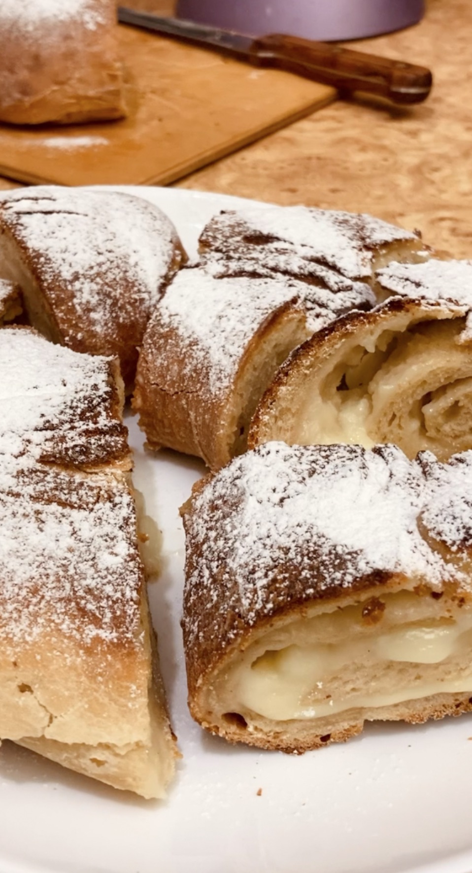 Калач к чаю на закваске с заварным кремом смотреть онлайн