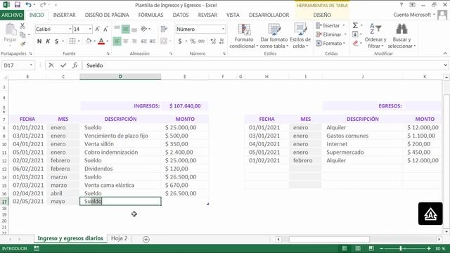 Cómo llevar control de ingresos y gastos en Excel смотреть онлайн