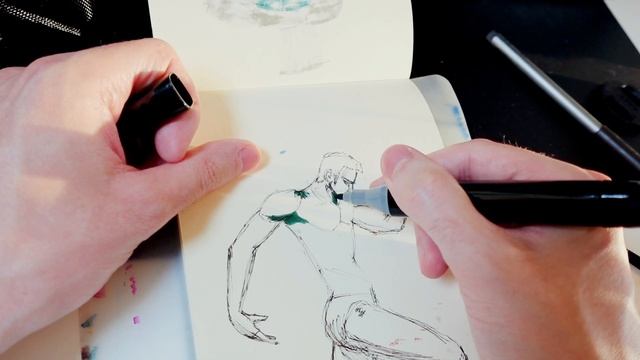 Let's Draw Every Day - Day 179 (simple human pose) #markers #drawing смотреть онлайн