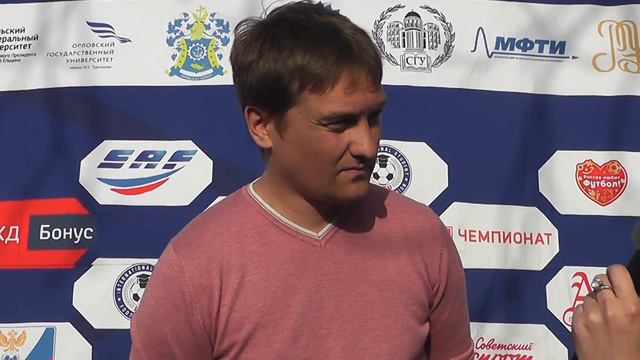 Главный тренер СКФУ Олег Кожемякин после матча СГУ - СКФУ (2:0) смотреть онлайн