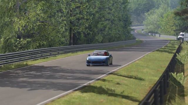 Assetto Corsa | Mazda rx7 spirit R in Nordschleife | Thrustmaster t300rs смотреть онлайн