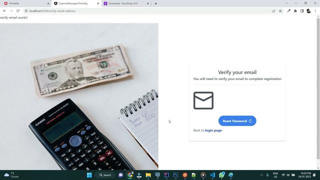 Build an Expense Tracker - Verify Email Page design using Angular 14, Firebase & PrimeNg смотреть онлайн