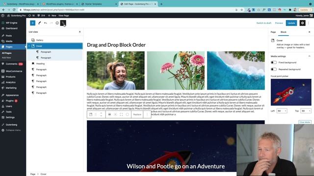 Gutenberg Block Editor Quick Tip - You can now Drag and Drop Page Blocks using List View смотреть онлайн