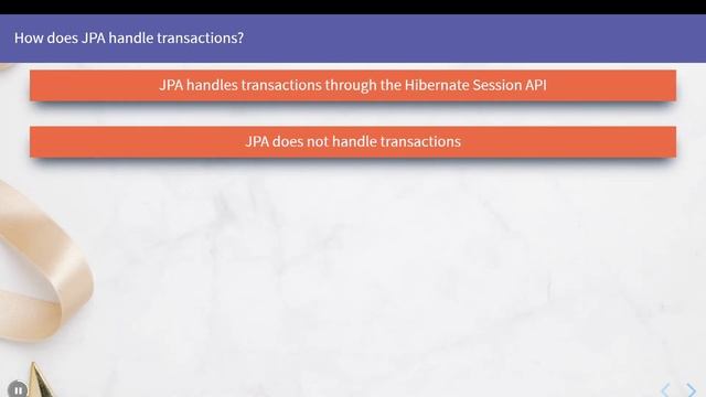 Quiz on JPA and Hibernate смотреть онлайн