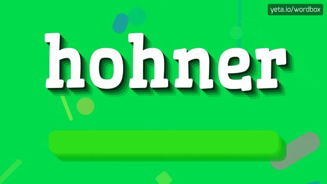 HOHNER - HOW TO PRONOUNCE IT!? смотреть онлайн